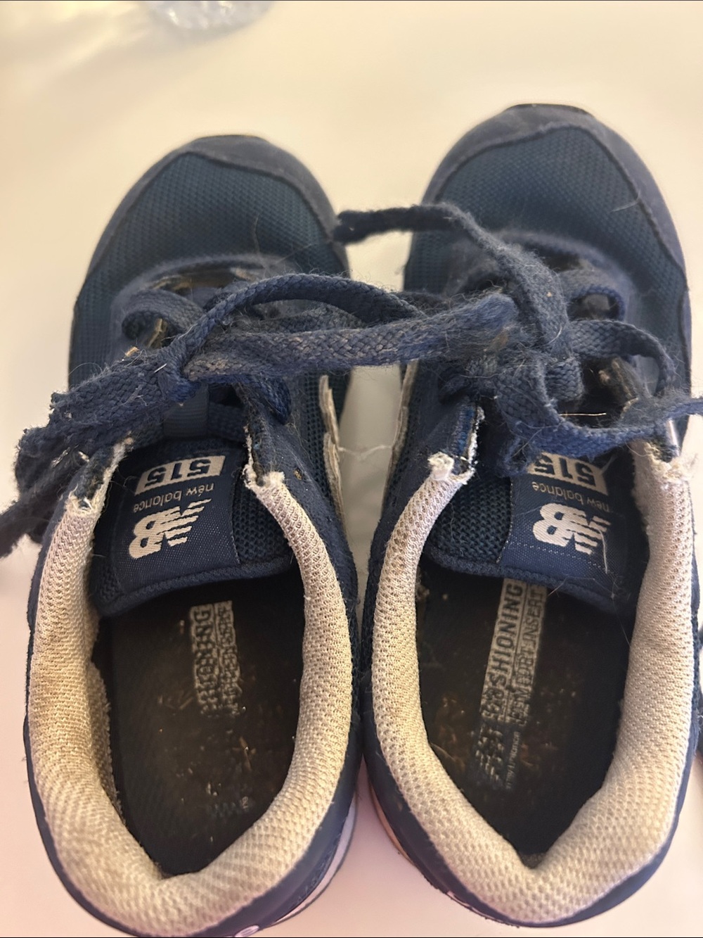 New Balance Kids Navy Blue Lace-Up Sneakers